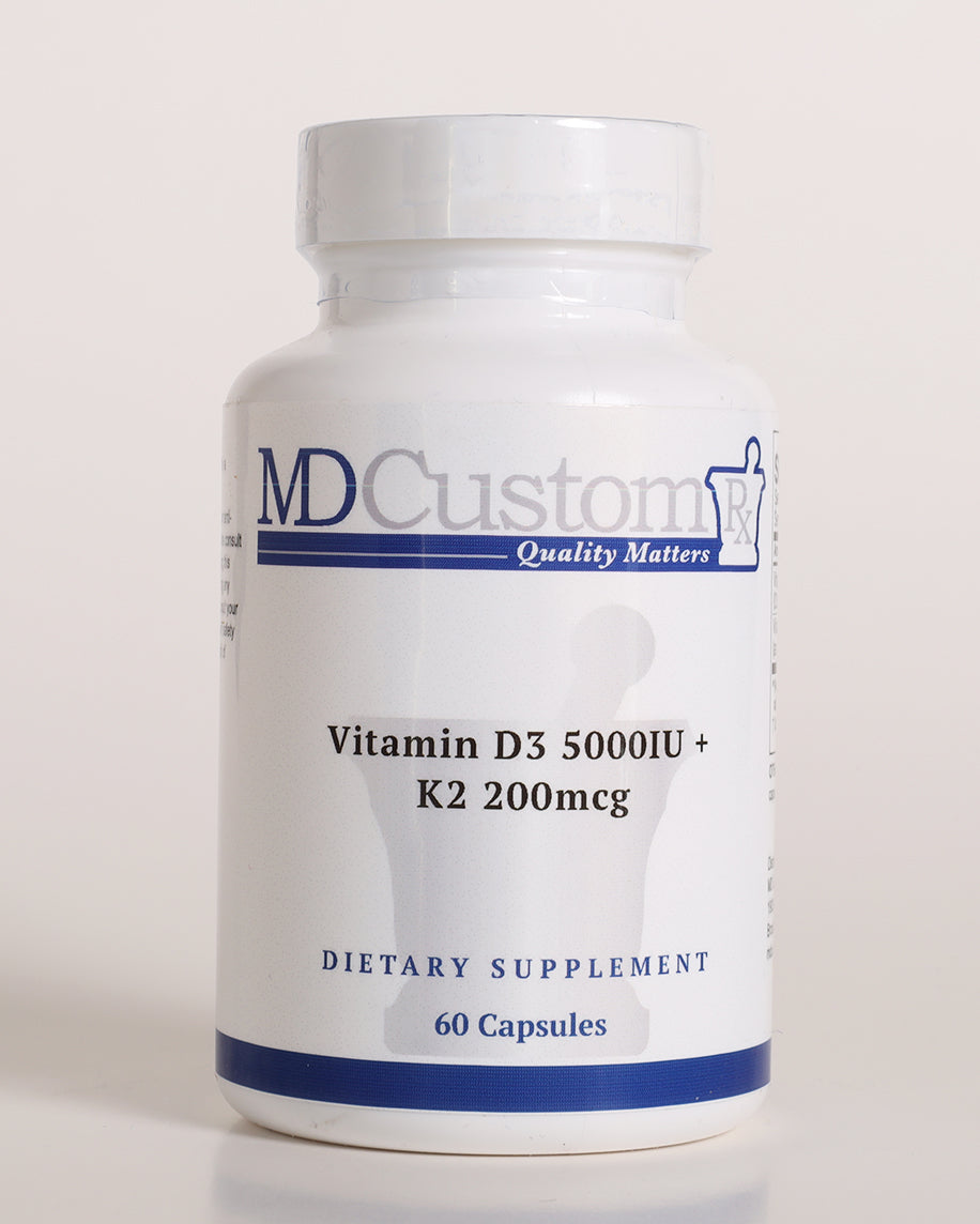 Vitamin D3 5,000iu + K2 200mcg 60 Capsules