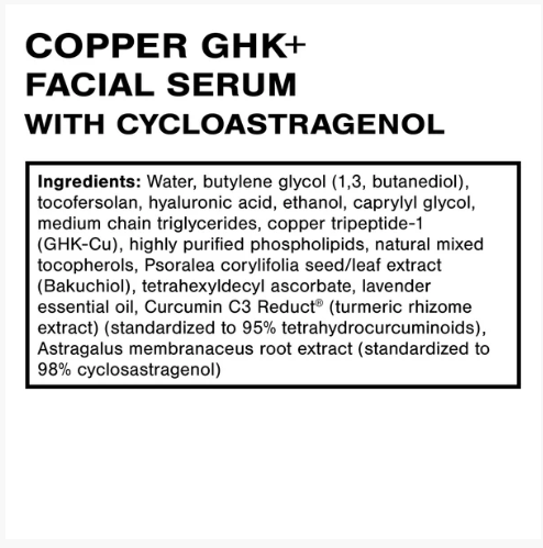 Copper GHK Facial Serum